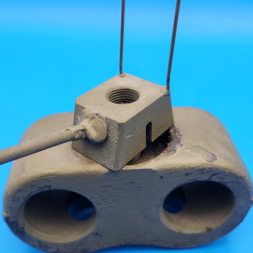 Folk Trench Art Toy Tank Track Shoe End Connector from Recovery Vehicle - Picture 9 of 9